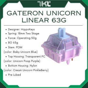 The Unicorn Linear Switch | Gateron | Linear 63g